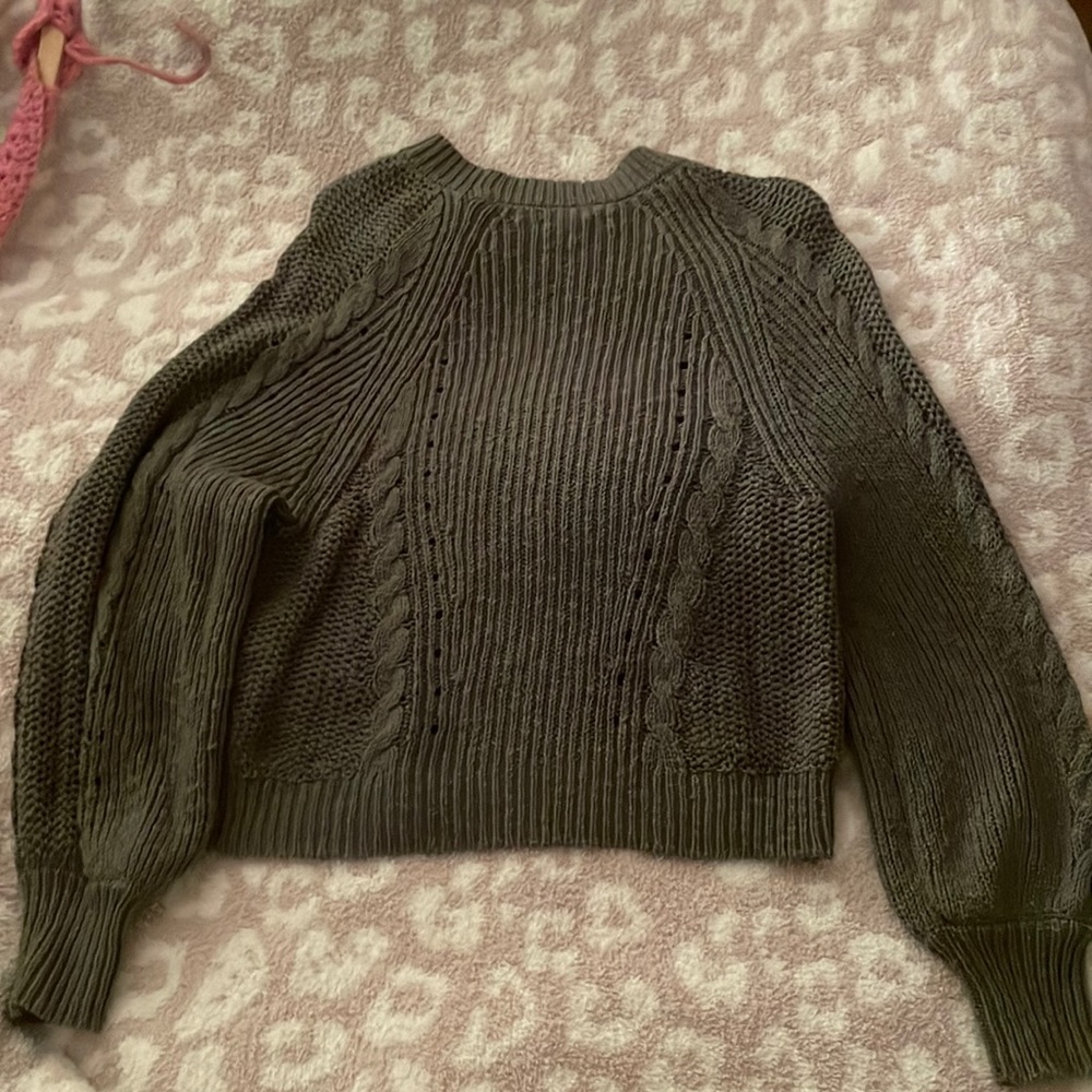 American Eagle Olive Green Sweater
